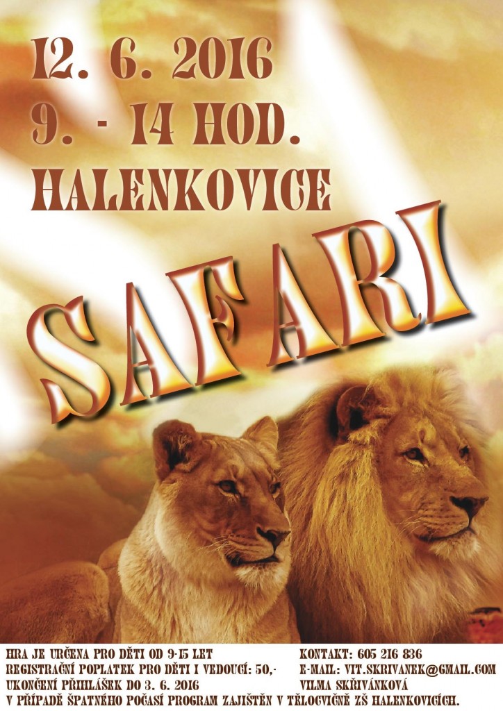 pozvanka safari